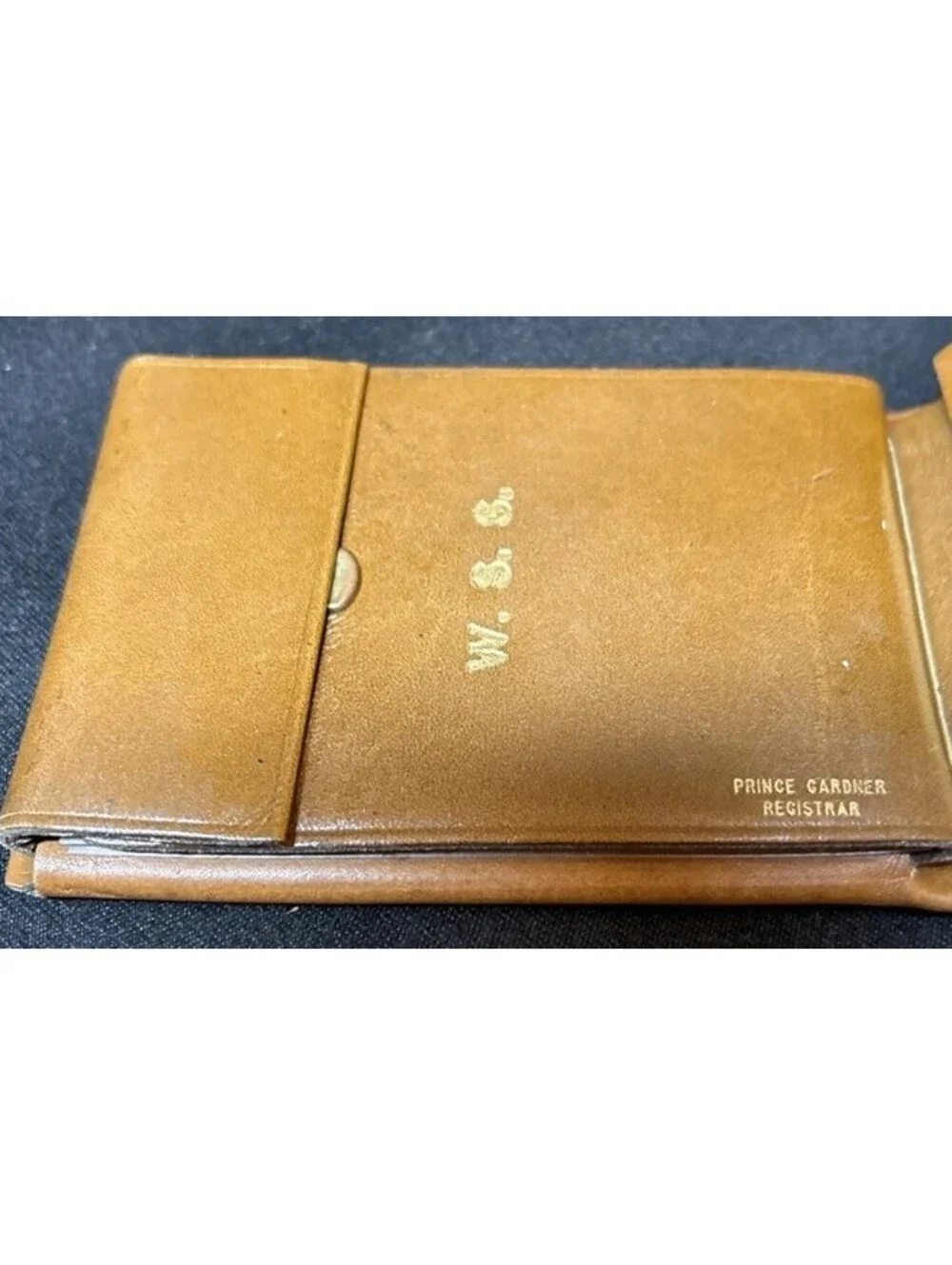 NEW NOS VTG Prince Gardner Brown Bifold Full Grain Cowhide Leather Wallet